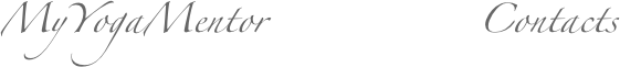 MyYogaMentor                Contacts